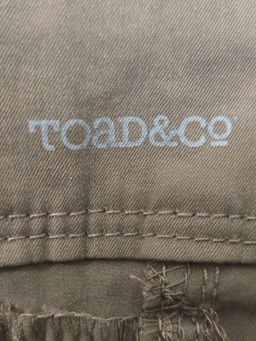 Toad&Co Olive-Brown Mini Skirt with Front Pockets - Picture 2 of 5